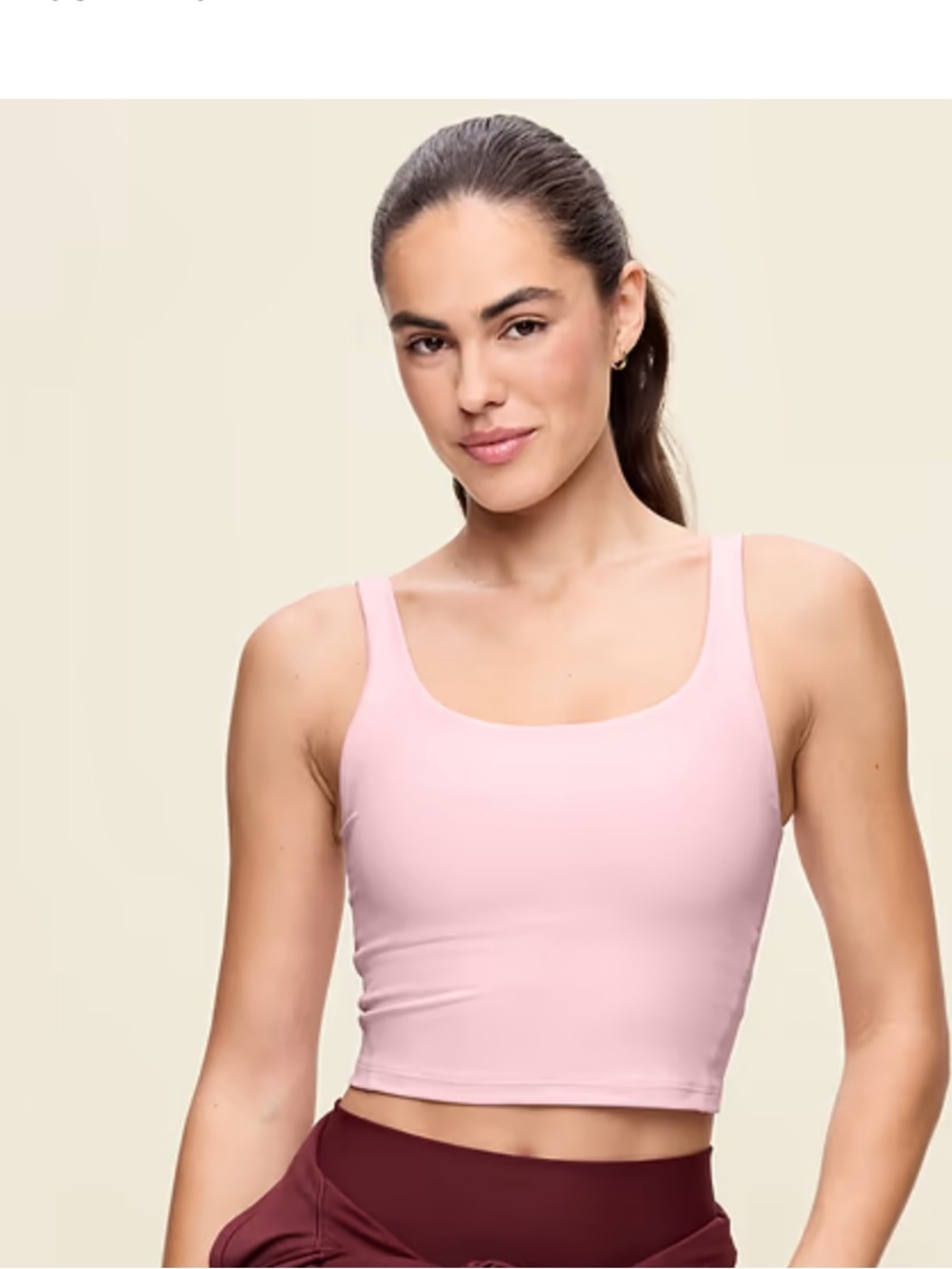 Old Navy PowerSoft Active Light Pink Tank Top